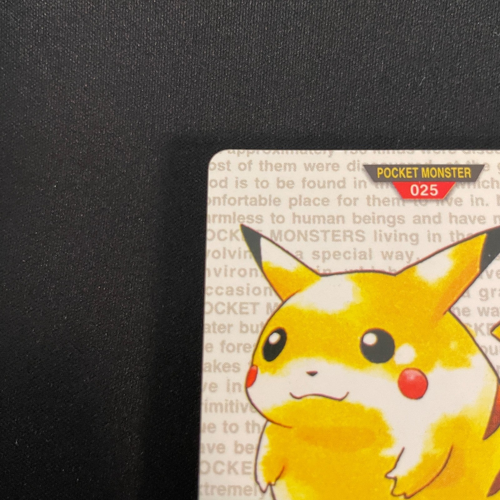 [US seller] Pikachu #25 Carddass 1996 Vending Prism Green