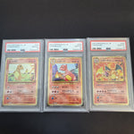 PSA 10 Charmander Charmeleon Charizard Set 003/032 CLL Pokemon Card Classic JP